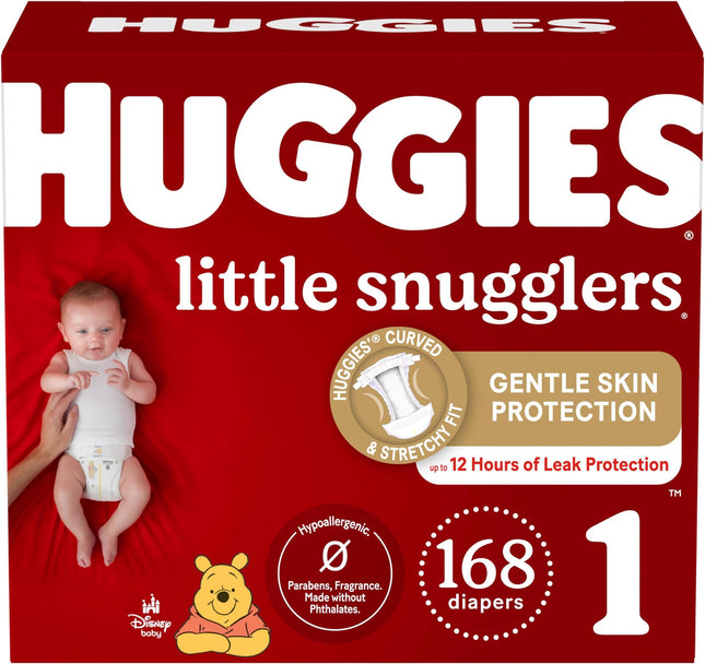 Huggies Little Snugglers Diapers Size 1 – 168 Count