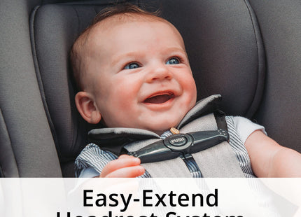 Chicco KeyFit 35 ClearTex Infant Rear-FacingCar Seat and Base for Infants 4-35 lbs, Includes Head and Body Support, Compatible with Chicco Strollers, Baby Travel Gear | Shadow/Black