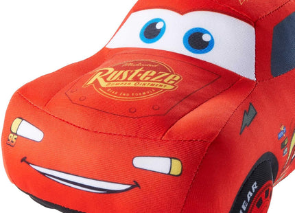 Mattel Disney Pixar Cars Lightning McQueen Talking Plush Toy Car with 10 Sounds, 10-inch