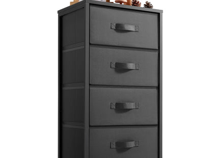 LINSY HOME Dresser for Bedroom, Black Dresser with 4 Drawers