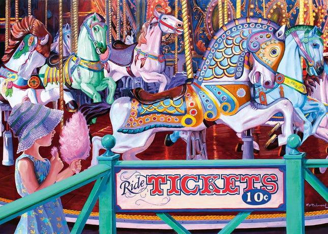 Wonder Forge Cotton Candy Carousel 1000 Piece Jigsaw Puzzle