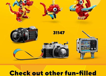 LEGO Creator 3 in 1 Flatbed Truck with Helicopter Toy, Transforms from Flatbed Truck Toy to Propeller Plane to Hot Rod and SUV Car