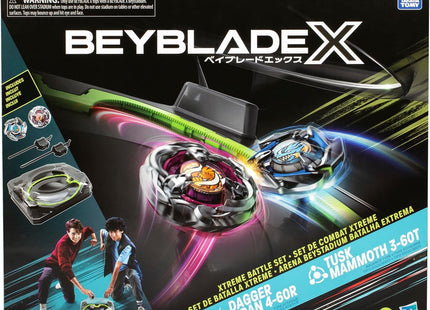 Beyblade X Xtreme Battle Set with Beystadium Arena Featuring X-Celerator Rail, 2 Right-Spinning Top Toys, 2 Launchers, Toys for Boys and Girls, 8+