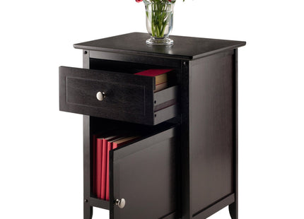 Winsome 25 x 18.9 x 14.96-Inch Wood Night Stand/Accent Table, Brown (94215)