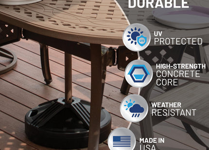 Fillable Umbrella Base for Patio Table