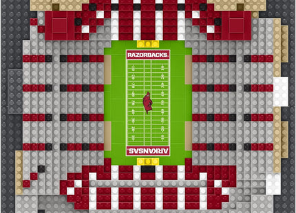 FOCO Arkansas Razorbacks NCAA Mini BRXLZ Stadium - Donald W Reynolds Stadium