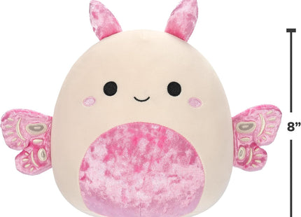 Squishmallows Original 5-Inch Primrose Silkworm and 8-Inch Prior Silk Moth Plush