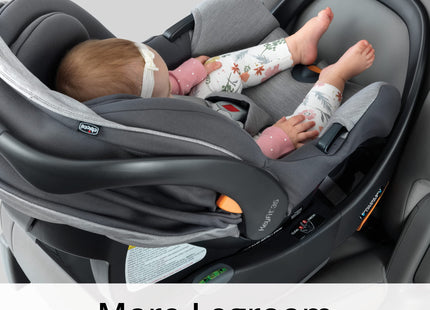 Chicco KeyFit 35 ClearTex Infant Rear-FacingCar Seat and Base for Infants 4-35 lbs, Includes Head and Body Support, Compatible with Chicco Strollers, Baby Travel Gear | Shadow/Black