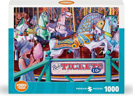 Wonder Forge Cotton Candy Carousel 1000 Piece Jigsaw Puzzle
