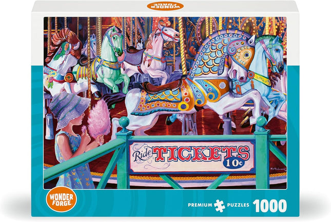 Wonder Forge Cotton Candy Carousel 1000 Piece Jigsaw Puzzle