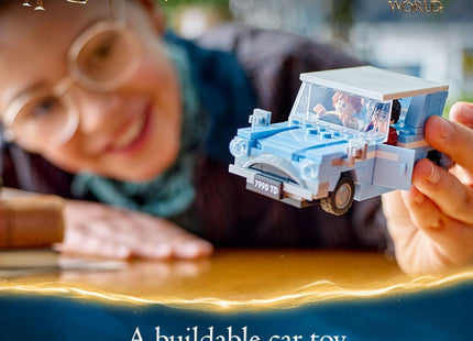 LEGO Harry Potter Flying Ford Anglia, Buildable Car Toy with 2 Minifigures for Role Play, Fantasy Playset for Kids, Harry Potter Car, Gift for Boys, Girls and Any Fan Ages 7 and Up, 76424