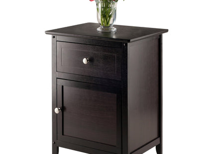 Winsome 25 x 18.9 x 14.96-Inch Wood Night Stand/Accent Table, Brown (94215)
