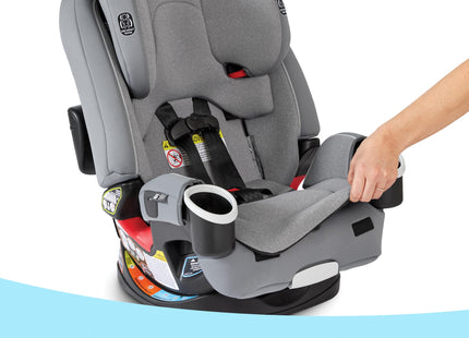 Graco 4Ever DLX Grad 5-in-1 Car Seat, Harrison Infant, Toddler, Booster, Convertible Car Seat, Features Slim Fit and Removable Seat Belt Trainer
