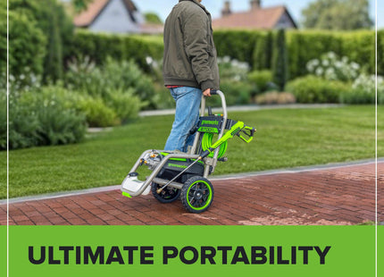 Greenworks Pro Brushless 3000 PSI (CSA Certified) 2.0 GPM Max / 1.1 GPM Electric Pressure Washer (Rugged Steel Frame, 25 FT Hose, 35 FT GFCI Power Cord)