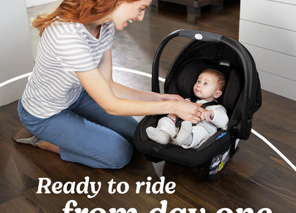 Graco SnugRide SnugFit Infant Car Seat with Simply Safe Adjust Harness System, Baby Car Seat with Anti Rebound Bar, Gotham