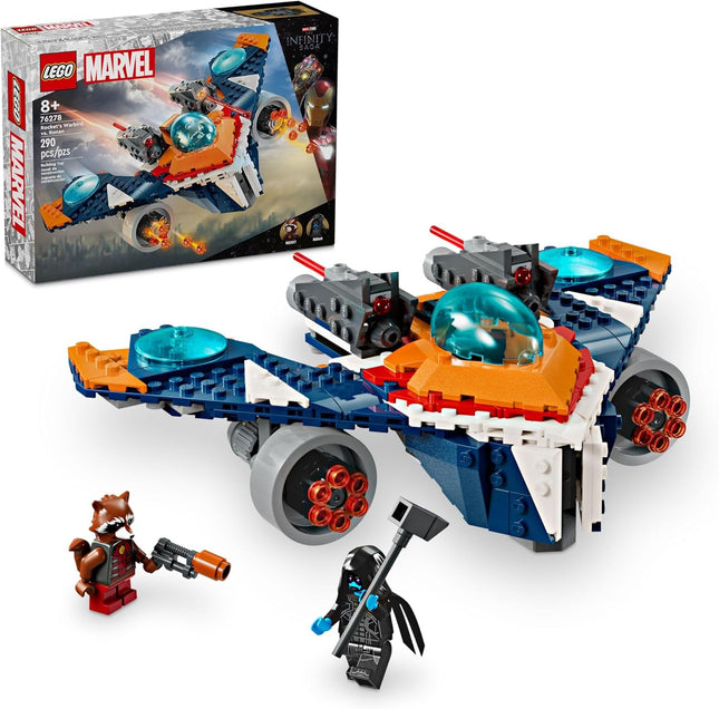 LEGO Marvel Rocket’s Warbird vs. Ronan, Buildable Super Hero Spaceship Toy