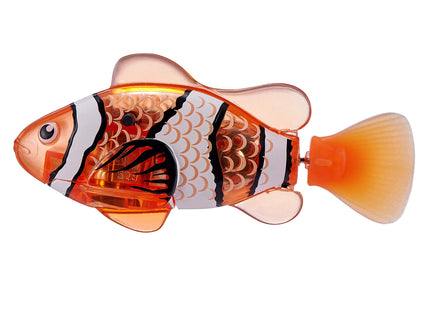 Robo Alive Robo Fish Robotic Swimming Fish (Teal + Orange) by ZURU Water Activated, Changes Color, Comes with Batteries, Amazon Exclusive (2 Pack) Series 3