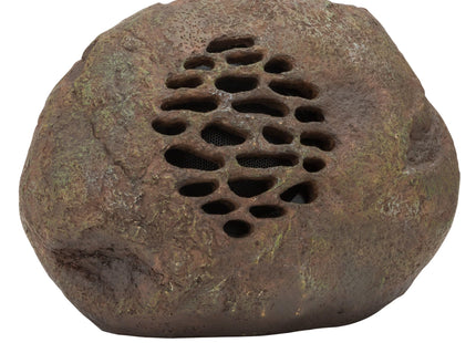 Alpine Corporation Weather-resistant Bluetooth Solar-Powered Outdoor Wireless Rock Speaker - Set of 2