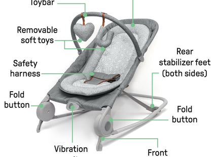 Summer Infant 2-in-1 Bouncer & Rocker Duo