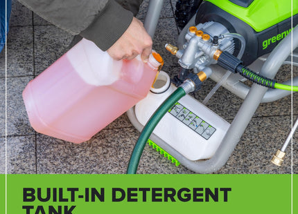 Greenworks Pro Brushless 3000 PSI (CSA Certified) 2.0 GPM Max / 1.1 GPM Electric Pressure Washer (Rugged Steel Frame, 25 FT Hose, 35 FT GFCI Power Cord)