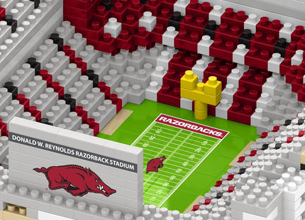 FOCO Arkansas Razorbacks NCAA Mini BRXLZ Stadium - Donald W Reynolds Stadium
