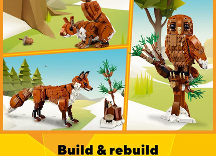 LEGO Creator 3 in 1 Forest Animals Red Fox Toys