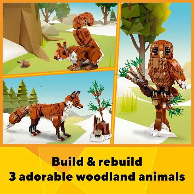 LEGO Creator 3 in 1 Forest Animals Red Fox Toys