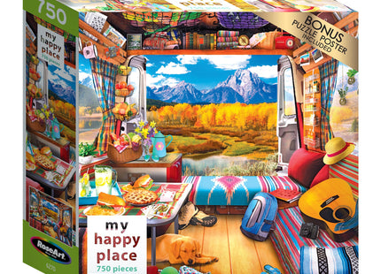 RoseArt - My Happy Place - Man Cave - 750 Piece Jigsaw Puzzle for Adults