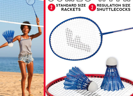 Franklin Sports Badminton Racket + Birdie Set