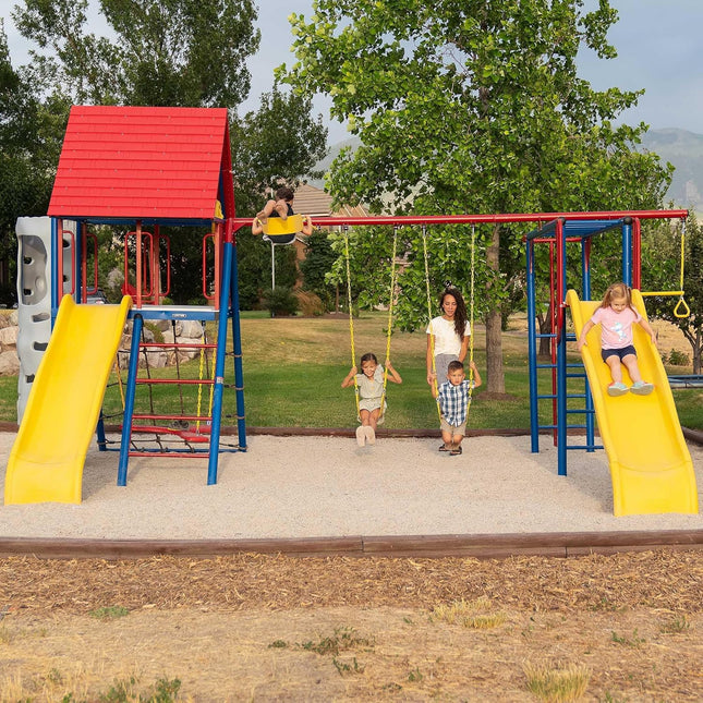 Lifetime Big Stuff Deluxe Swing Set Playset, Primary