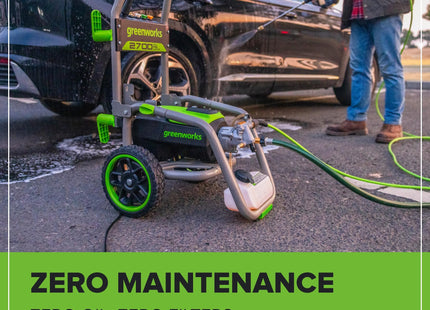Greenworks Pro Brushless 3000 PSI (CSA Certified) 2.0 GPM Max / 1.1 GPM Electric Pressure Washer (Rugged Steel Frame, 25 FT Hose, 35 FT GFCI Power Cord)