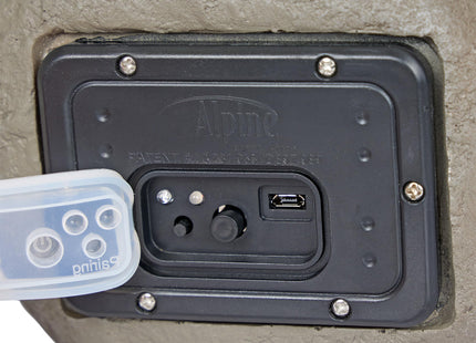 Alpine Corporation Weather-resistant Bluetooth Solar-Powered Outdoor Wireless Rock Speaker - Set of 2