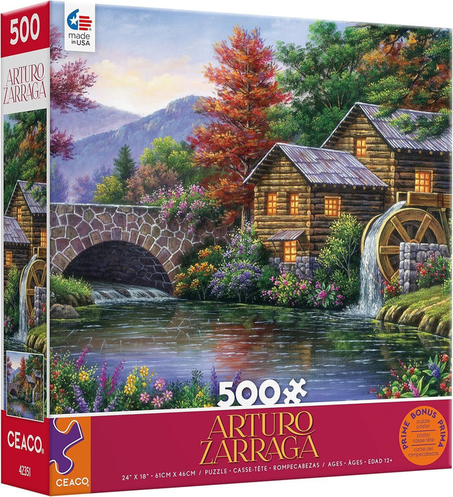 Ceaco - Arturo Zarraga - The Watermill - 500 Piece Jigsaw Puzzle