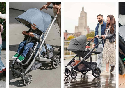 UPPAbaby Cruz V2 Stroller with Travel System, Toddler Seat, Bumper Bar, Bug Shield, Rain Shield, Leather Handle