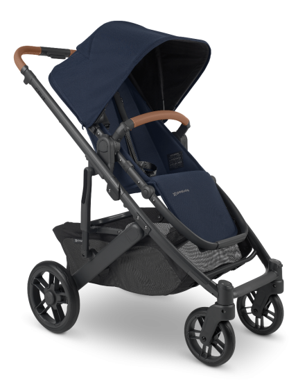 UPPAbaby Cruz V2 Stroller with Travel System, Toddler Seat, Bumper Bar, Bug Shield, Rain Shield, Leather Handle